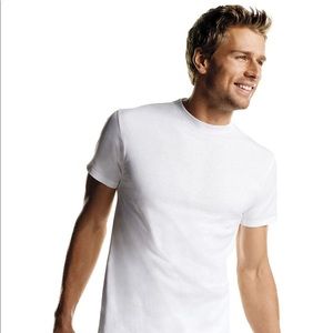 Hanes Men's ComfortSoft® White Crewneck Undershirt